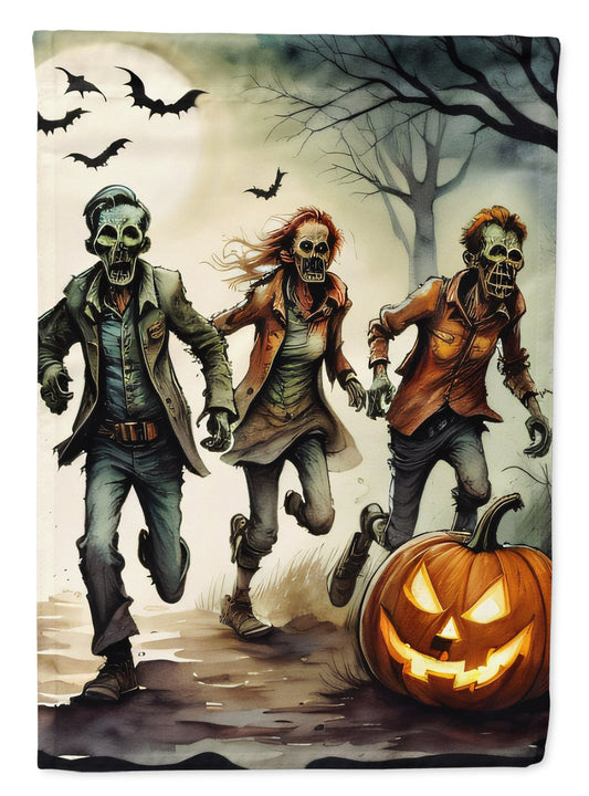 Zombies Spooky Halloween Garden Flag – Outdoor Decorative Yard Flag