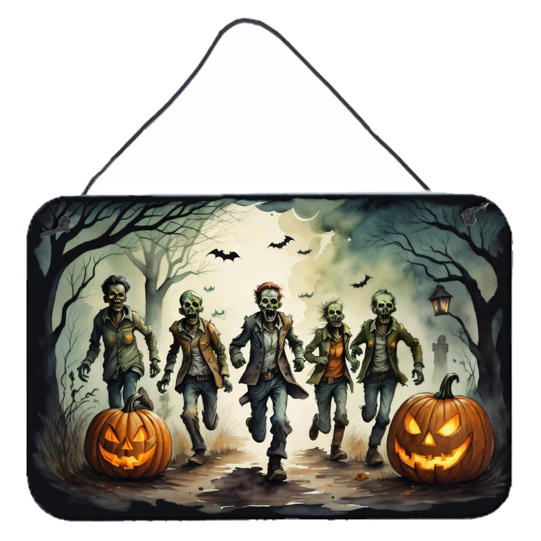 Zombies Spooky Halloween Wall or Door Hanging Prints