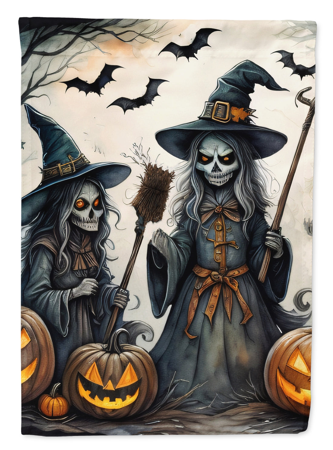 Witches Spooky Halloween Garden Flag – Outdoor Decorative Yard Flag