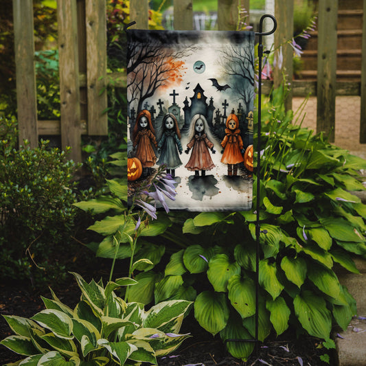 Creepy Dolls Spooky Halloween Garden Flag – Outdoor Decorative Yard Flag