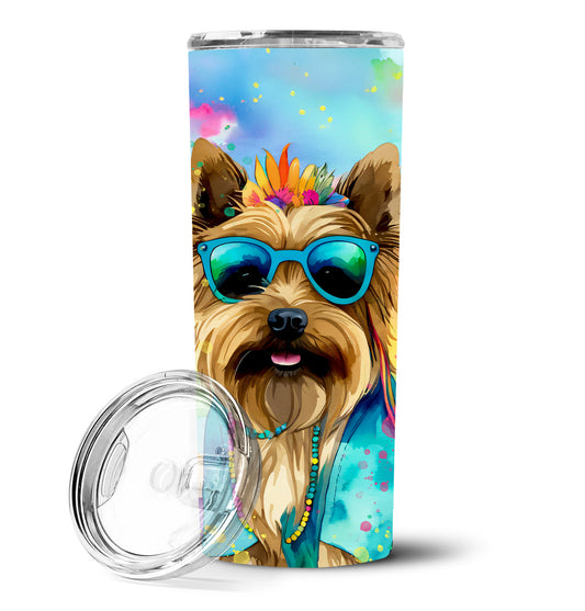 Cairn Terrier Hippie Dawg Stainless Steel Skinny Tumbler