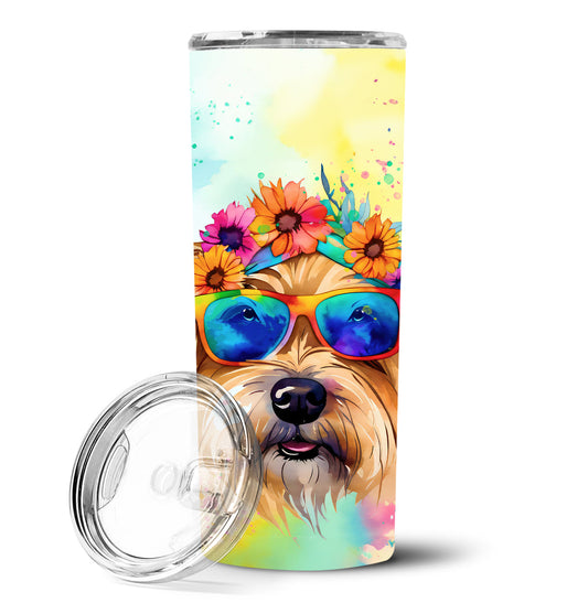 Cairn Terrier Hippie Dawg Stainless Steel Skinny Tumbler