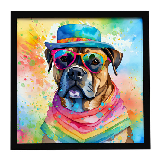 Cane Corso Hippie Dawg Framed Metal Print