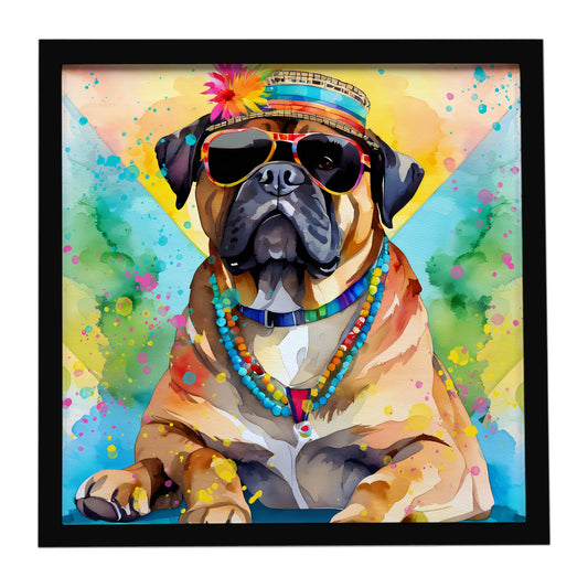 Cane Corso Hippie Dawg Framed Metal Print