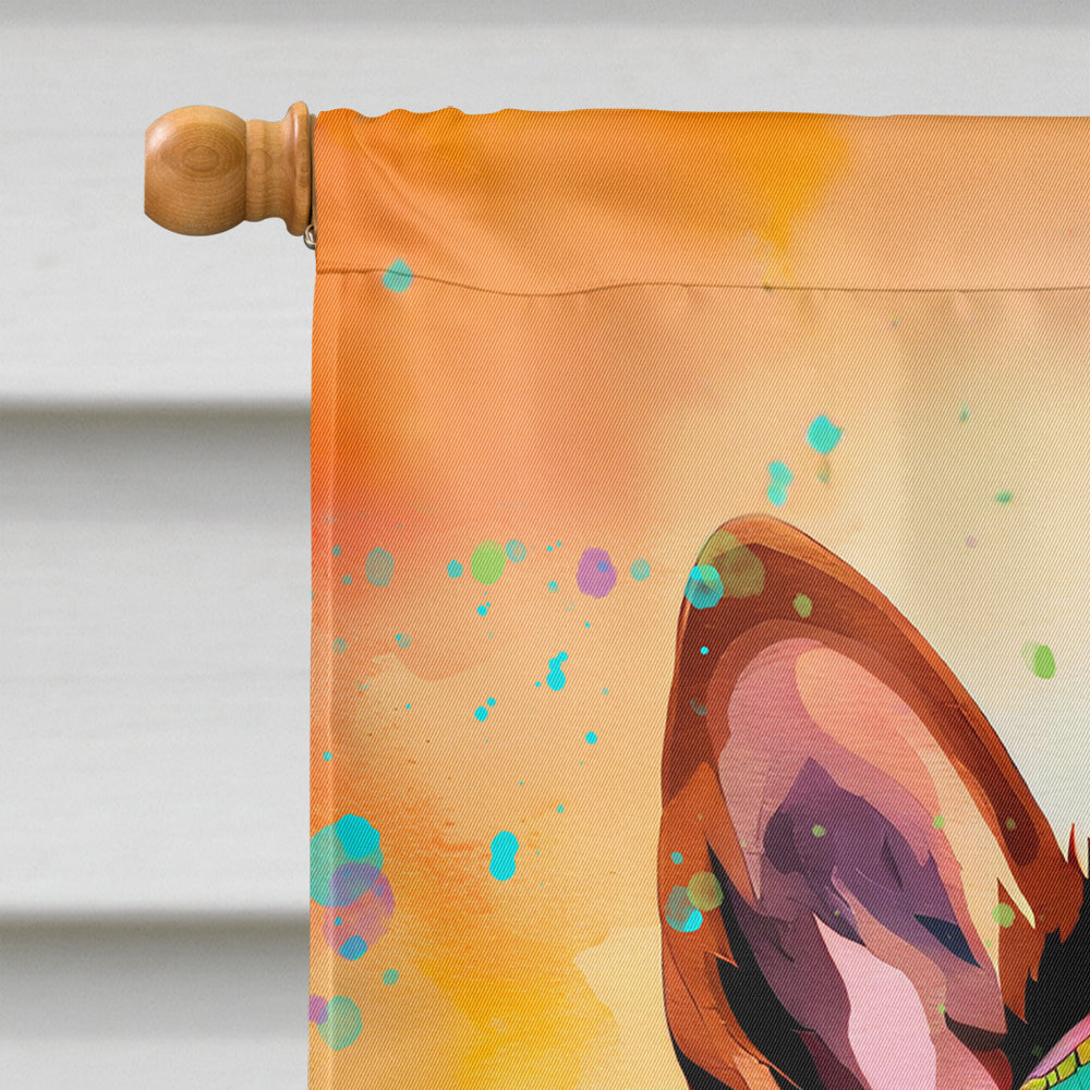 German Shepherd Hippie Dawg House Flag