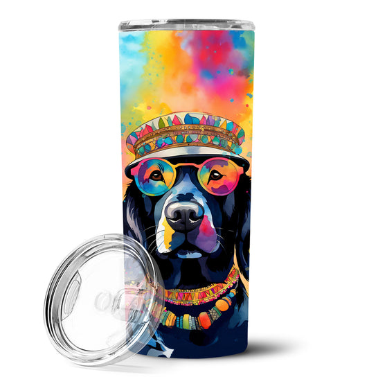 Black Labrador Hippie Dawg Stainless Steel Skinny Tumbler