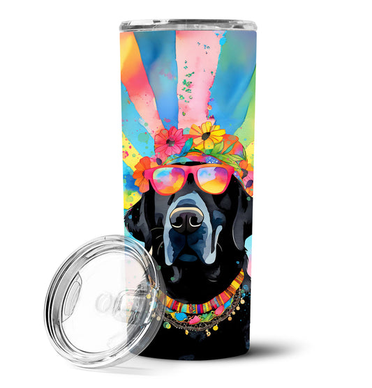 Black Labrador Hippie Dawg Stainless Steel Skinny Tumbler