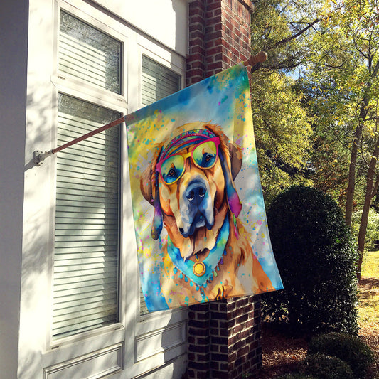 Mastiff Hippie Dawg House Flag