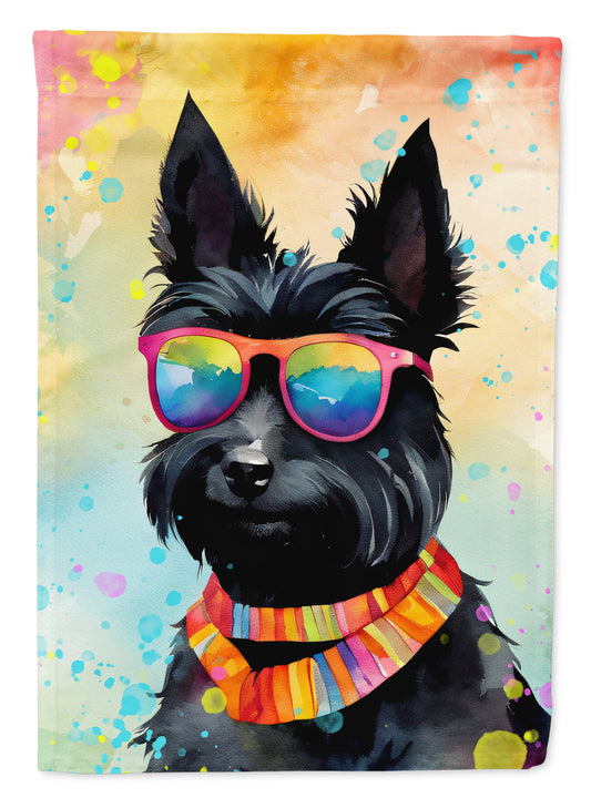 Scottish Terrier Hippie Dawg House Flag