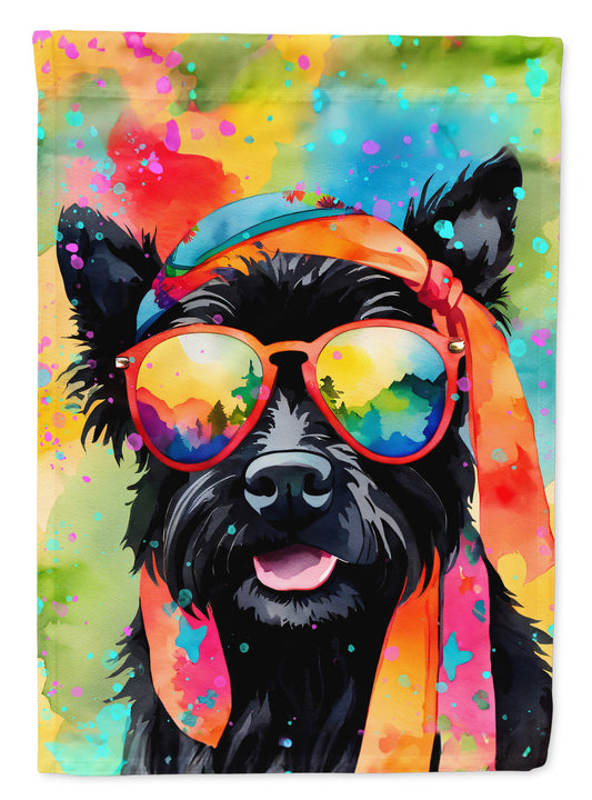 Scottish Terrier Hippie Dawg House Flag