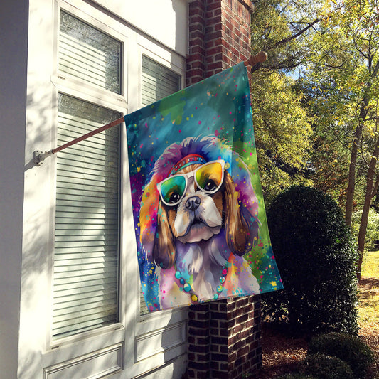 Shih Tzu Hippie Dawg House Flag