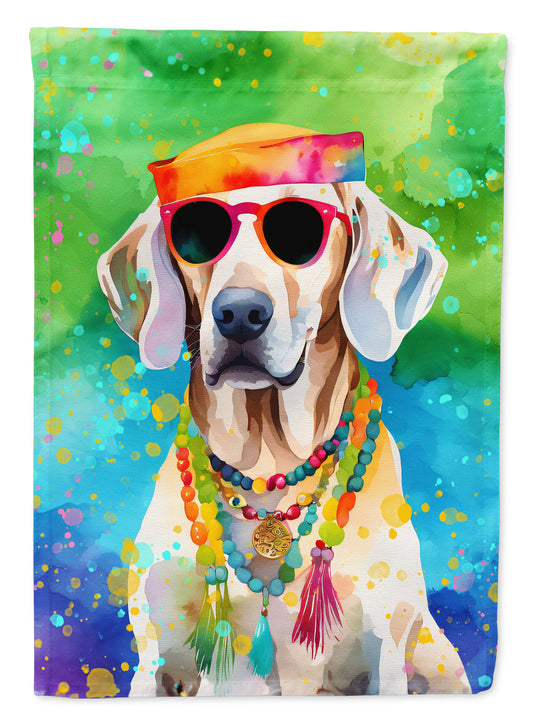 Weimaraner Hippie Dawg House Flag