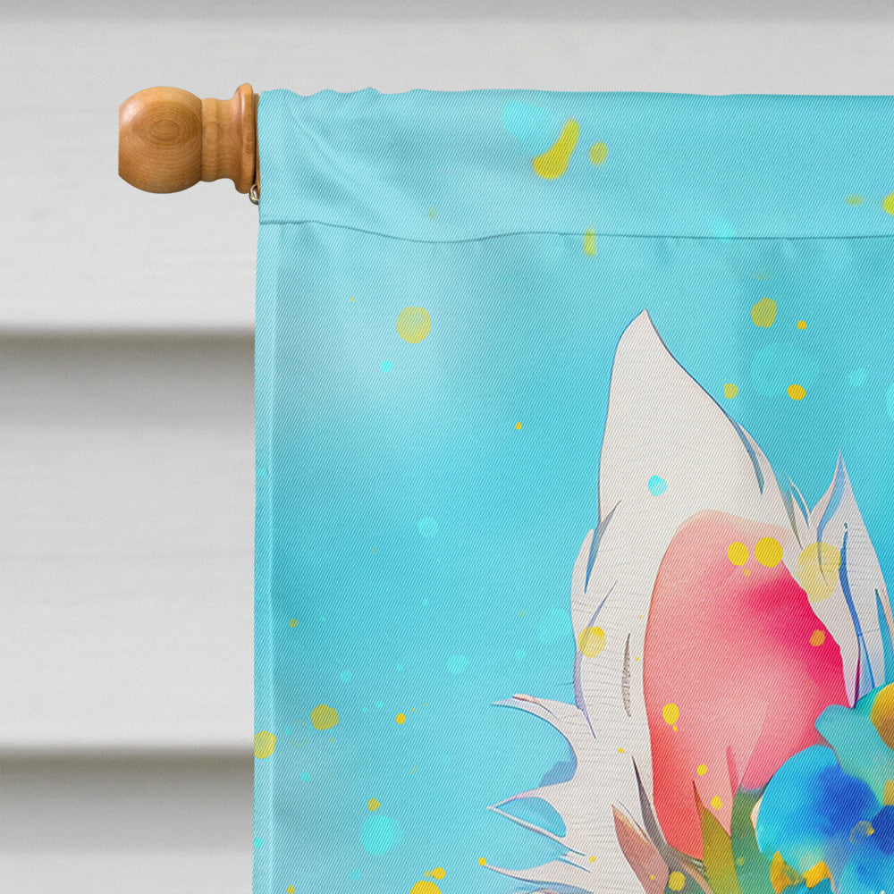 Westie Hippie Dawg House Flag
