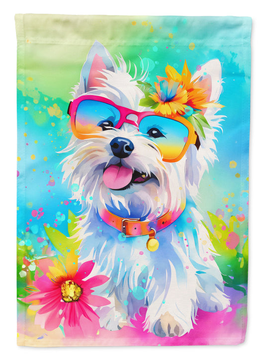 Westie Hippie Dawg House Flag