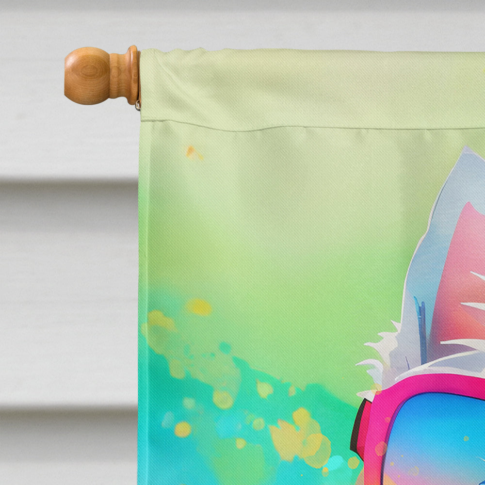 Westie Hippie Dawg House Flag