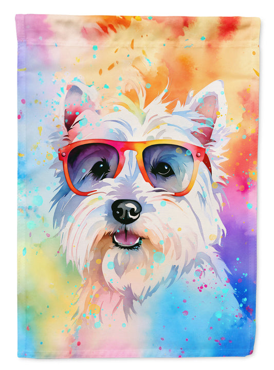 Westie Hippie Dawg House Flag
