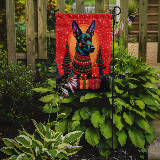 Australian Kelpie Holiday Christmas Garden Flag – Outdoor Decorative Yard Flag