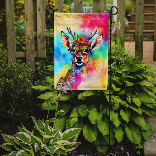 Deer Garden Flag - Hippie Aniimals - Animal-Themed Yard Decor