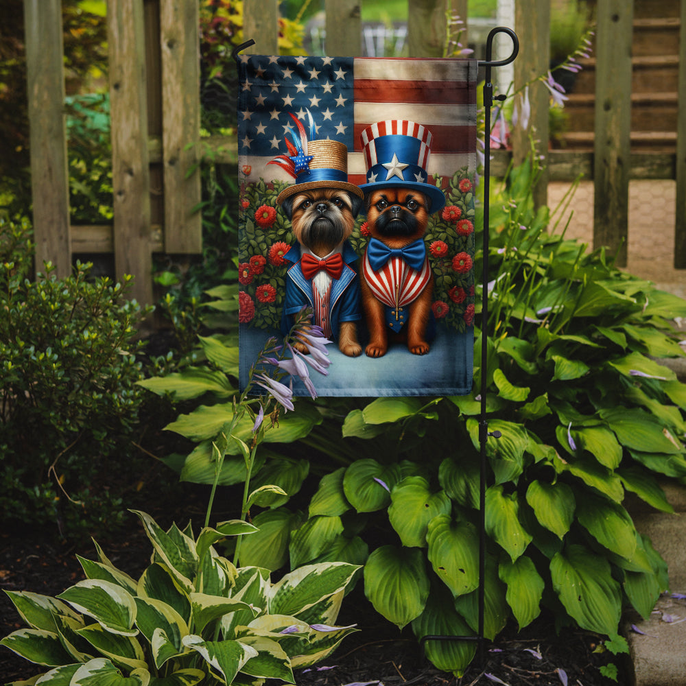 All American Brussels Griffon Garden Flag – Dogs with American Flag Background by Caroline’s Treasures