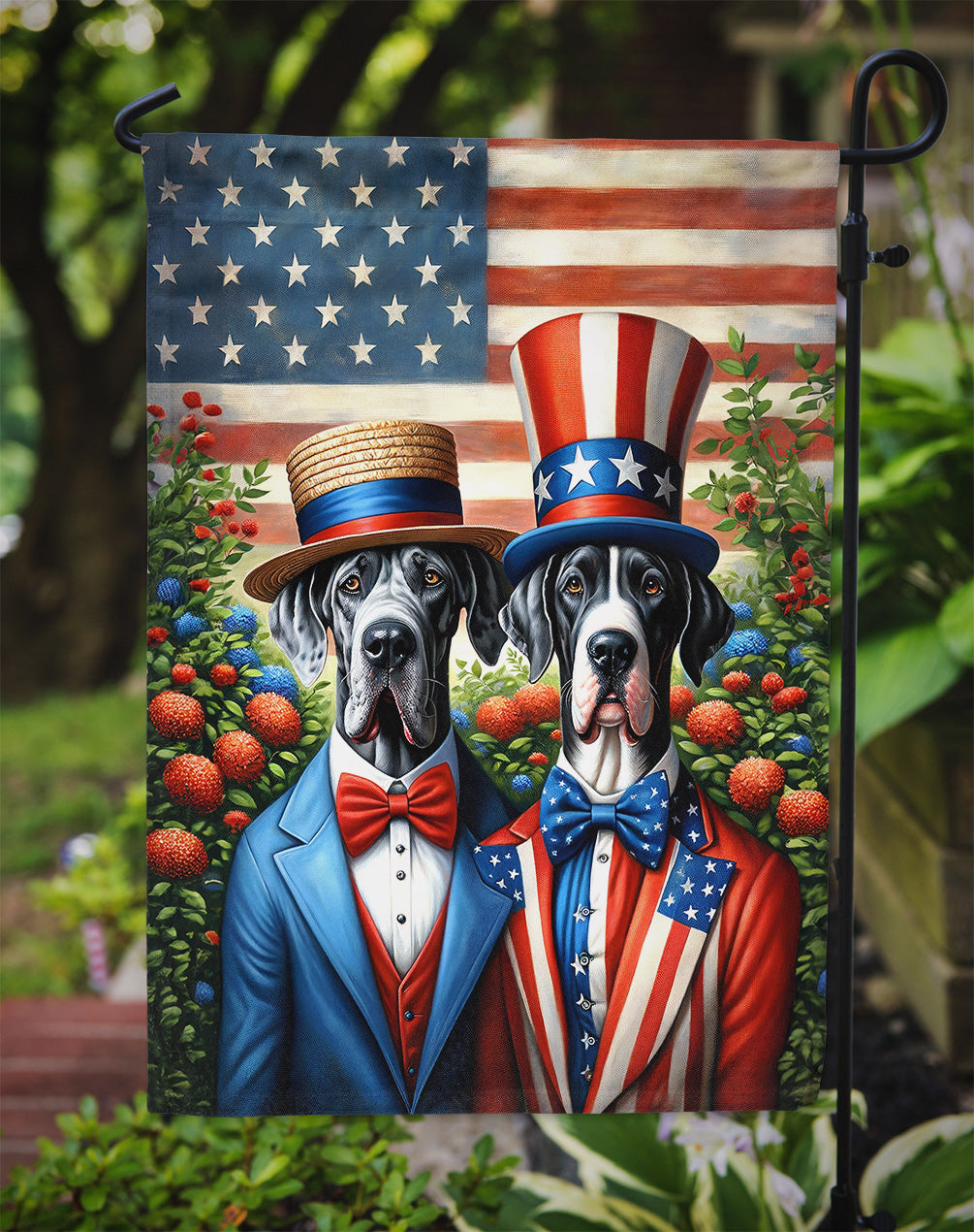 All American Great Dane Garden Flag – Garden Flag by Caroline's Treasures