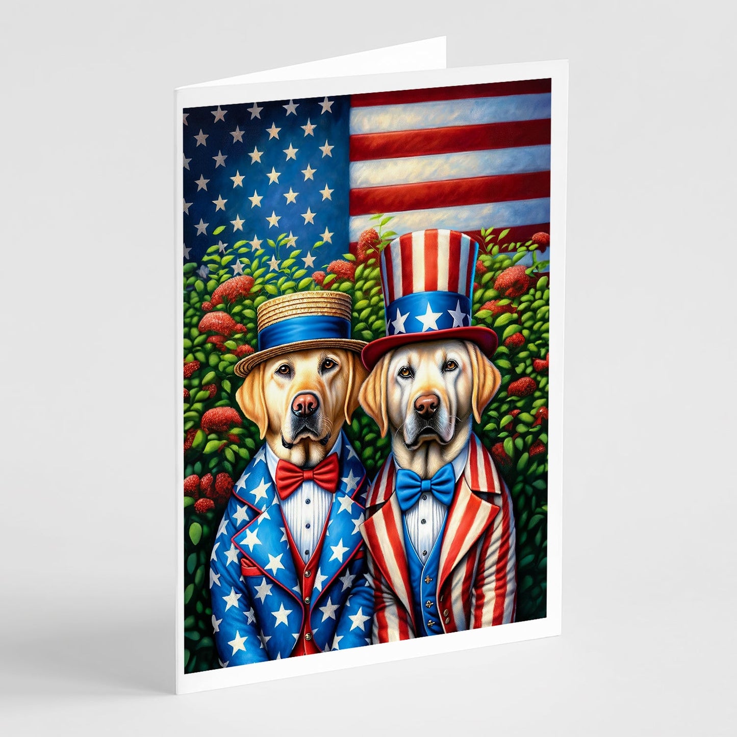 All American Labrador Retriever Greeting Cards Pack of 8