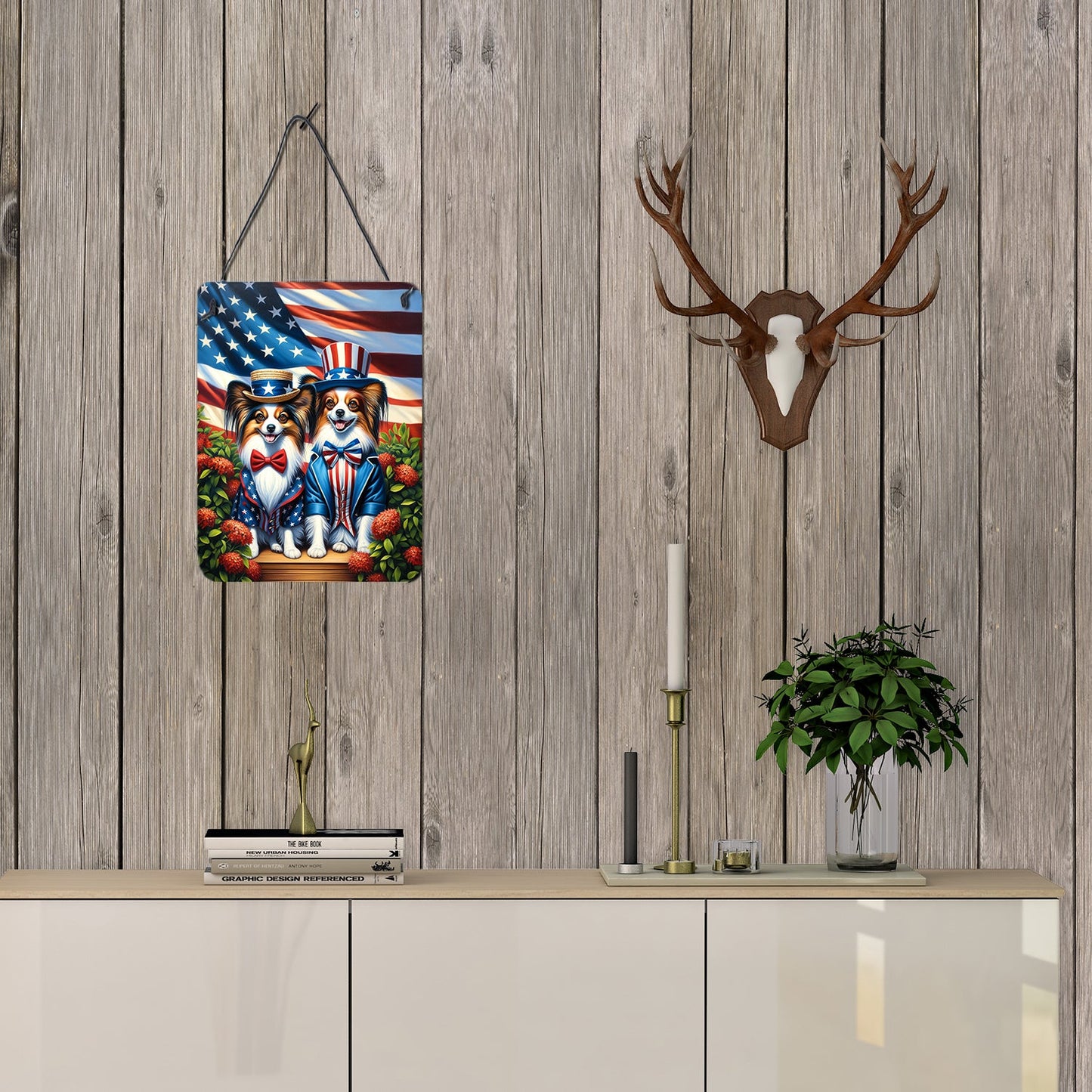 All American Papillon Wall or Door Hanging Prints