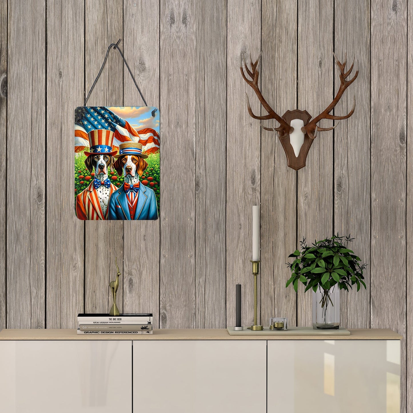 All American Pointer Wall or Door Hanging Prints