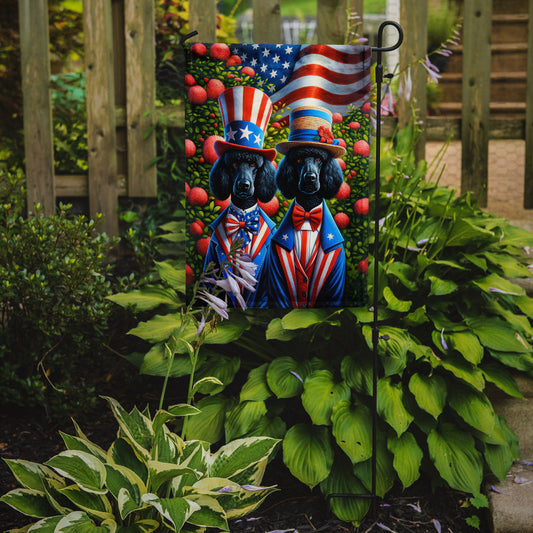 All American Poodle Garden Flag –  Dogs with American Flag Background by Caroline’s Treasures