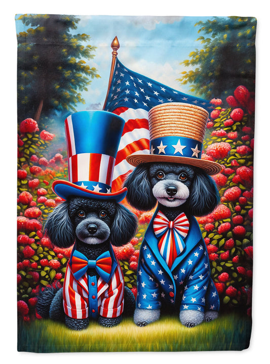 All American Poodle Garden Flag –  Dogs with American Flag Background by Caroline’s Treasures