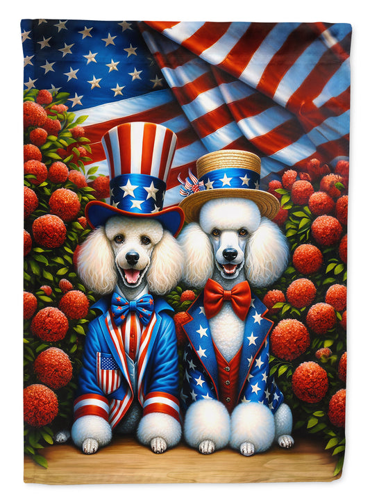 All American Poodle Garden Flag –  Dogs with American Flag Background by Caroline’s Treasures
