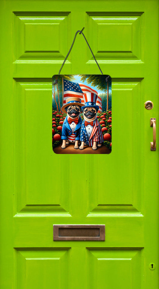 All American Pug Wall or Door Hanging Prints