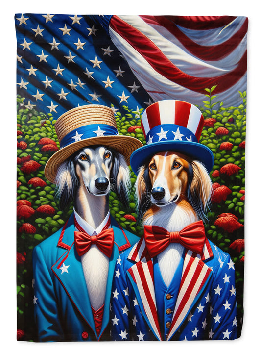 All American Saluki Garden Flag –  Dogs with American Flag Background by Caroline’s Treasures