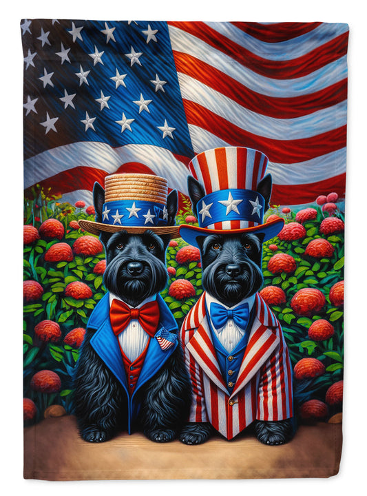 All American Scottish Terrier Garden Flag –  Dogs with American Flag Background by Caroline’s Treasures