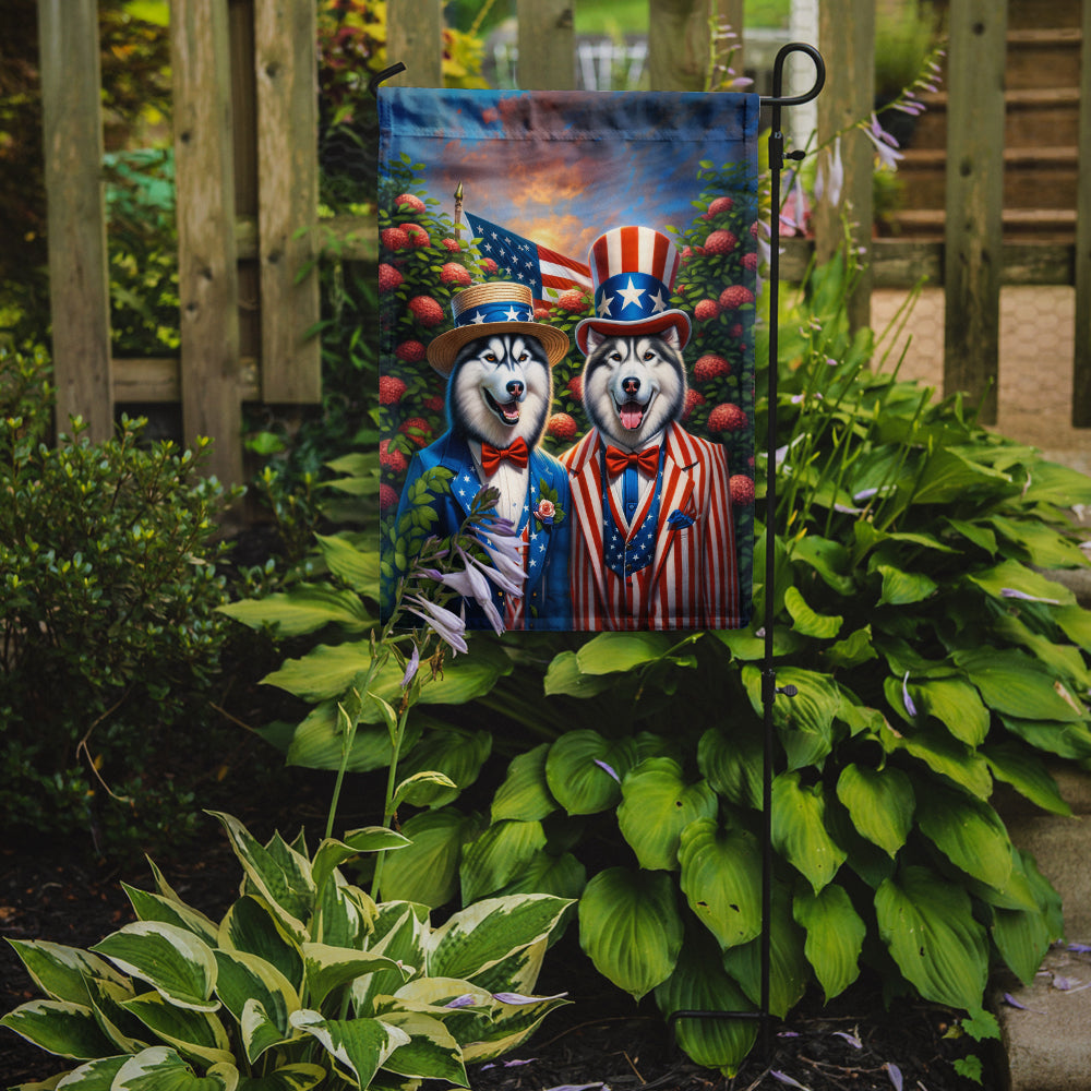 All American Siberian Husky Garden Flag – Garden Flag by Caroline's Treasures