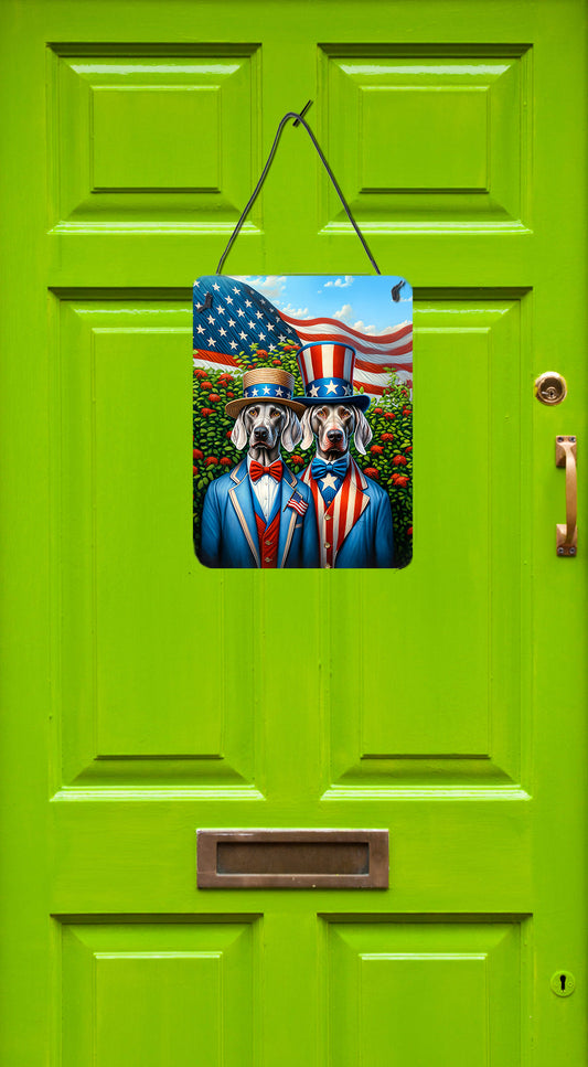 All American Weimaraner Wall or Door Hanging Prints