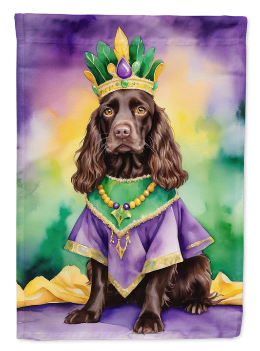 Boykin Spaniel King of Mardi Gras Garden Flag - Vibrant Dog-Themed Yard Decor by Caroline's Treasures