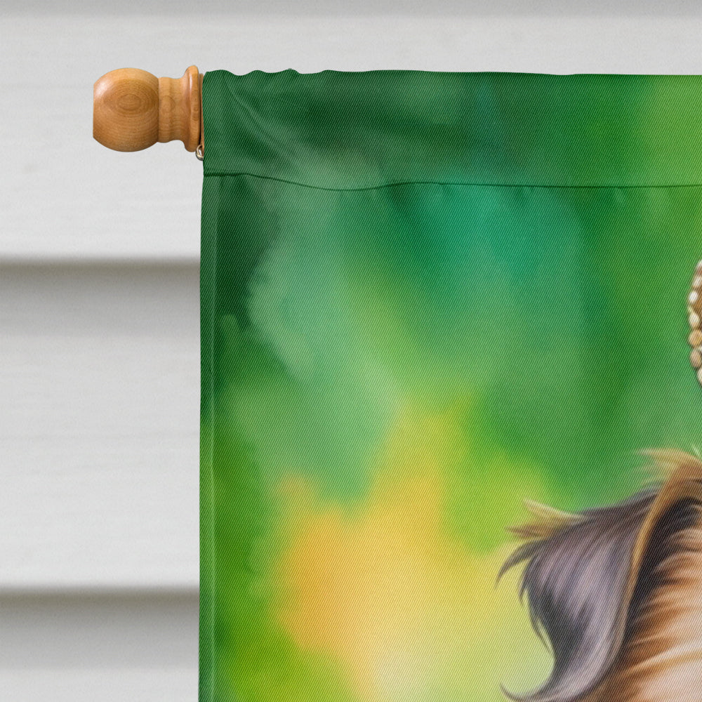 Brussels Griffon King of Mardi Gras House Flag
