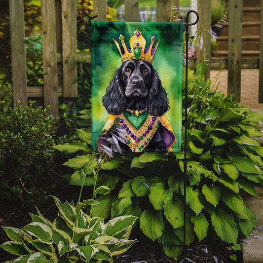 Cocker Spaniel King of Mardi Gras Garden Flag - Vibrant Dog-Themed Yard Decor by Caroline's Treasures