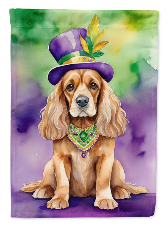 Cocker Spaniel King of Mardi Gras Garden Flag - Vibrant Dog-Themed Yard Decor by Caroline's Treasures