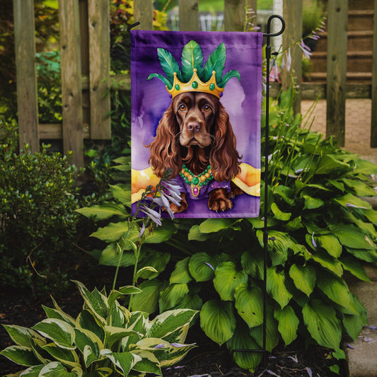 Cocker Spaniel King of Mardi Gras Garden Flag - Vibrant Dog-Themed Yard Decor by Caroline's Treasures