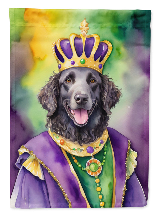 Curly-Coated Retriever King of Mardi Gras Garden Flag - Vibrant Dog-Themed Yard Decor by Caroline's Treasures