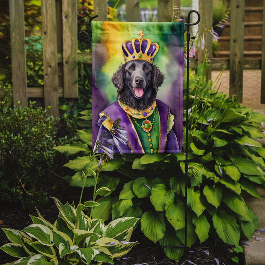 Curly-Coated Retriever King of Mardi Gras Garden Flag - Vibrant Dog-Themed Yard Decor by Caroline's Treasures