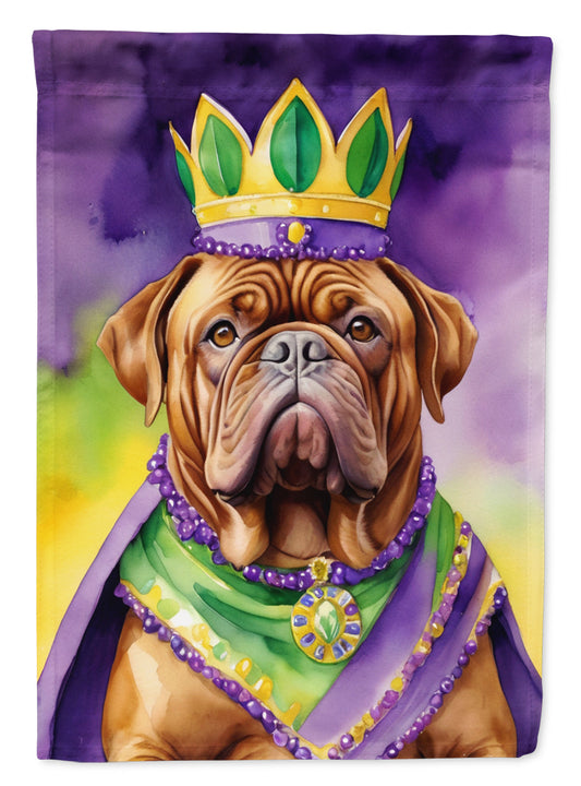 Dogue de Bordeaux King of Mardi Gras Garden Flag - Vibrant Dog-Themed Yard Decor by Caroline's Treasures