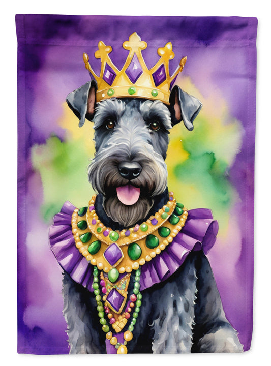 Kerry Blue Terrier King of Mardi Gras Garden Flag - Vibrant Dog-Themed Yard Decor by Caroline's Treasures