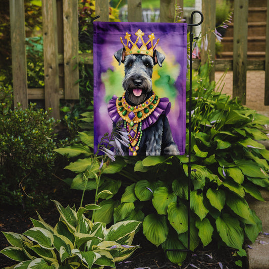 Kerry Blue Terrier King of Mardi Gras Garden Flag - Vibrant Dog-Themed Yard Decor by Caroline's Treasures