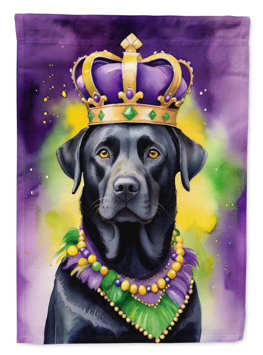 Labrador Retriever King of Mardi Gras Garden Flag - Vibrant Dog-Themed Yard Decor by Caroline's Treasures