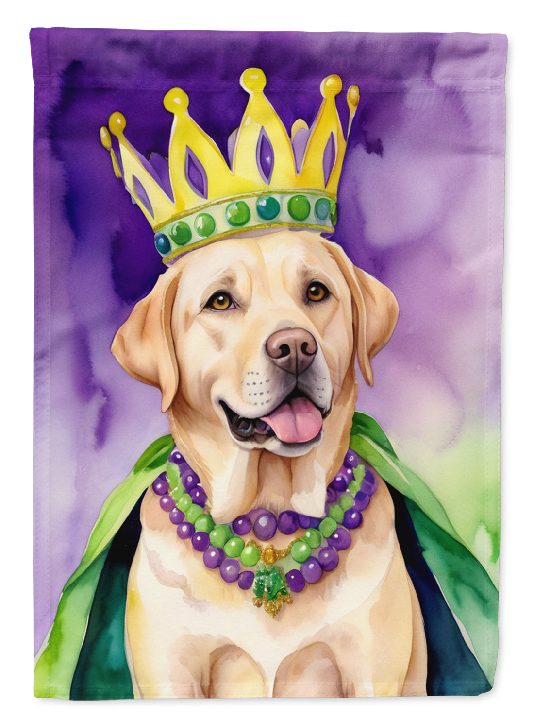 Labrador Retriever King of Mardi Gras Garden Flag - Vibrant Dog-Themed Yard Decor by Caroline's Treasures
