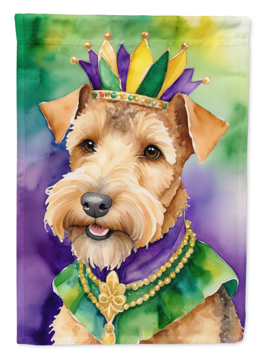 Lakeland Terrier King of Mardi Gras House Flag