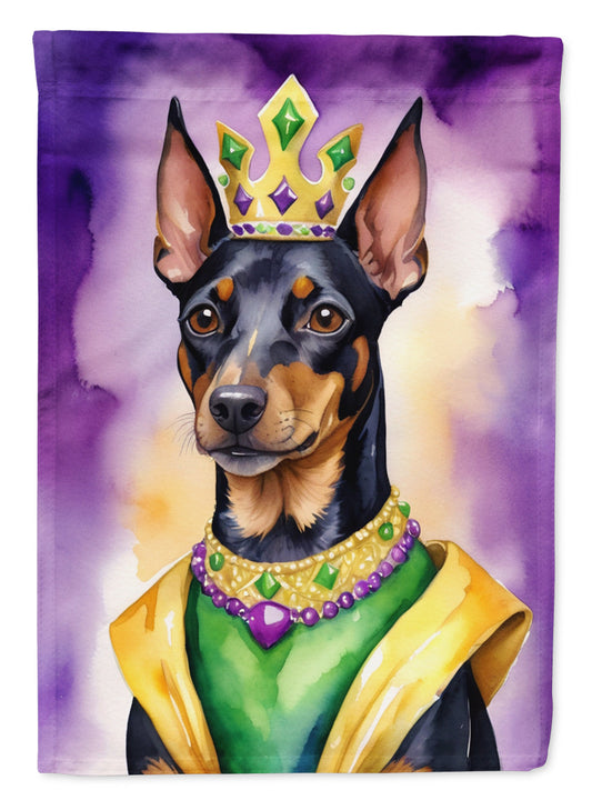 Manchester Terrier King of Mardi Gras House Flag