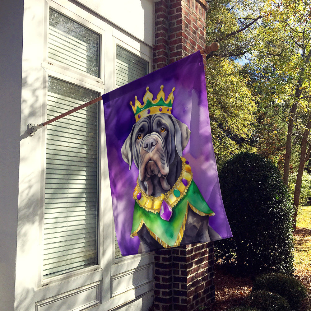 Neapolitan Mastiff King of Mardi Gras House Flag